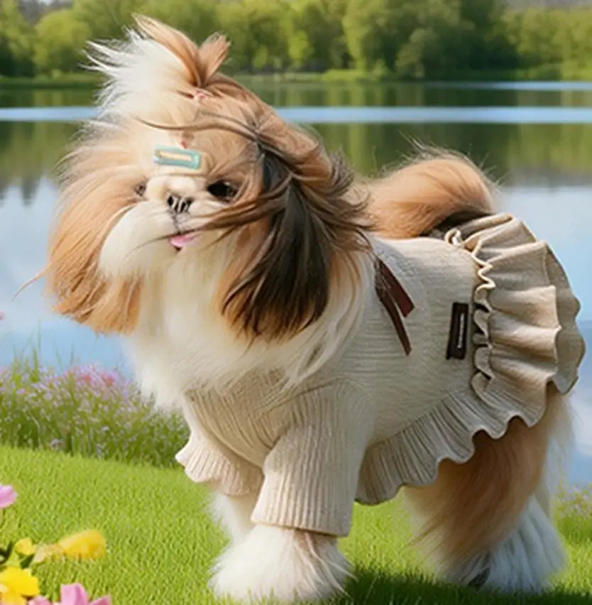 Pet knitted dress